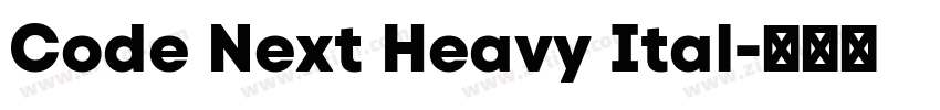 Code Next Heavy Ital字体转换